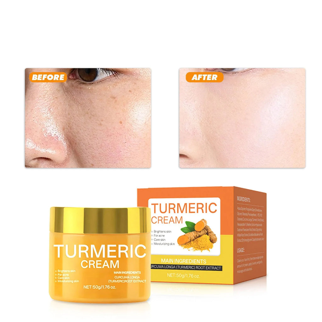 50g moisturising cream jar for brightening skin colour with hydrating nourishing formula, 53mm dimensions