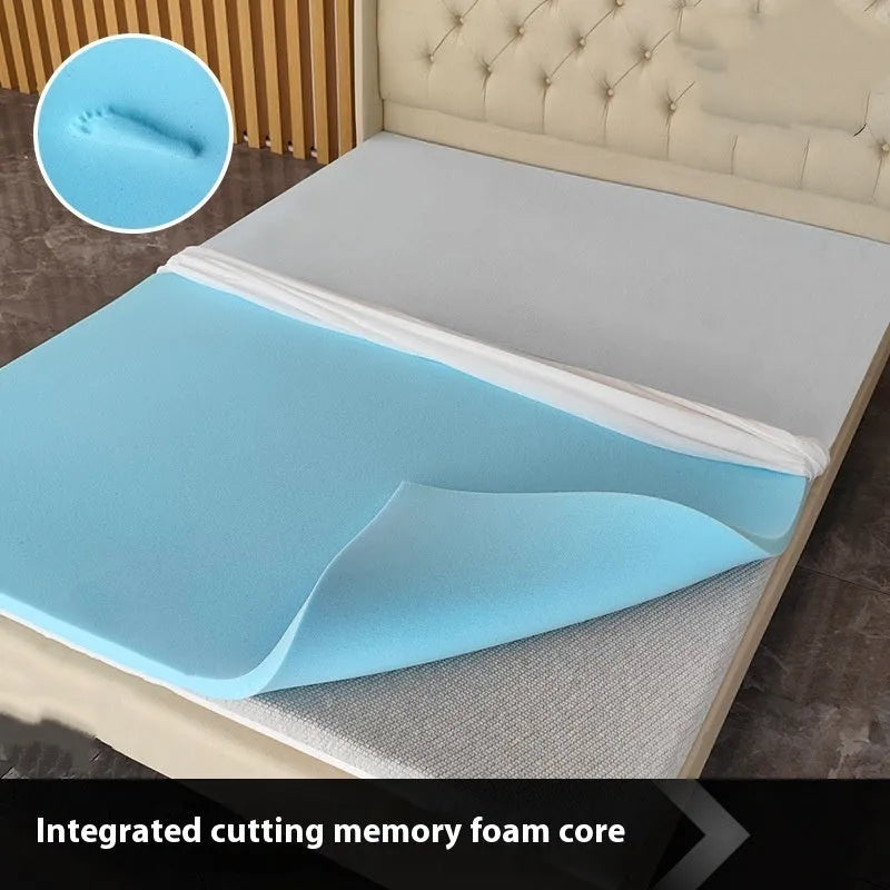 Gel memory cotton thin slow rebound tatami mat in artificial latex with regenerated cellulose fibre cover, available in 2cm 3cm 5cm thickness