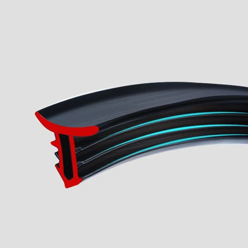 Car dashboard soundproof seal strip for Outlander, 1.6 m high quality silicone, double-sided six-card slot