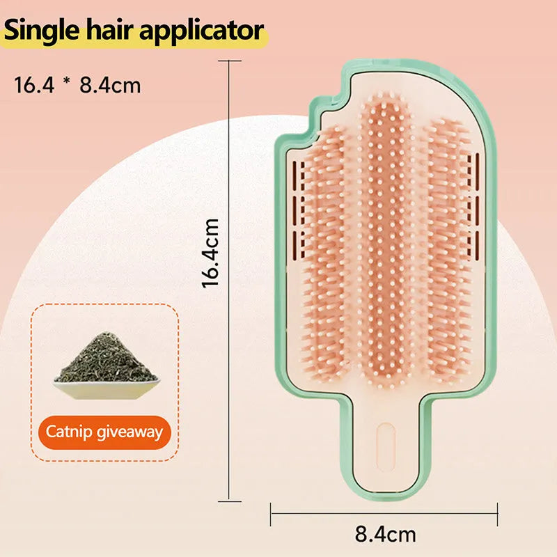 Ice cream shaped cat itch remover toy made of PP material for self grooming and massage