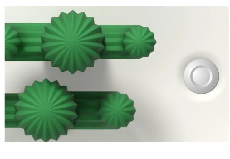 Transparent green cactus USB portable humidifier on desk showing water level inside plastic body