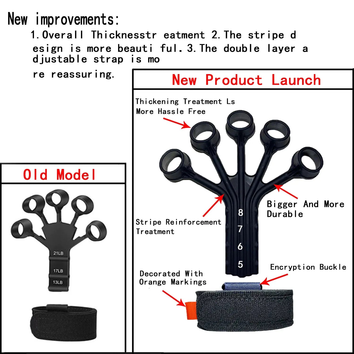 Silicone finger flexion and extension trainer with tension rope system for adult hand rehabilitation
