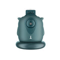 Dark green intelligent follow-up gimbal with 360-degree rotation on a desktop