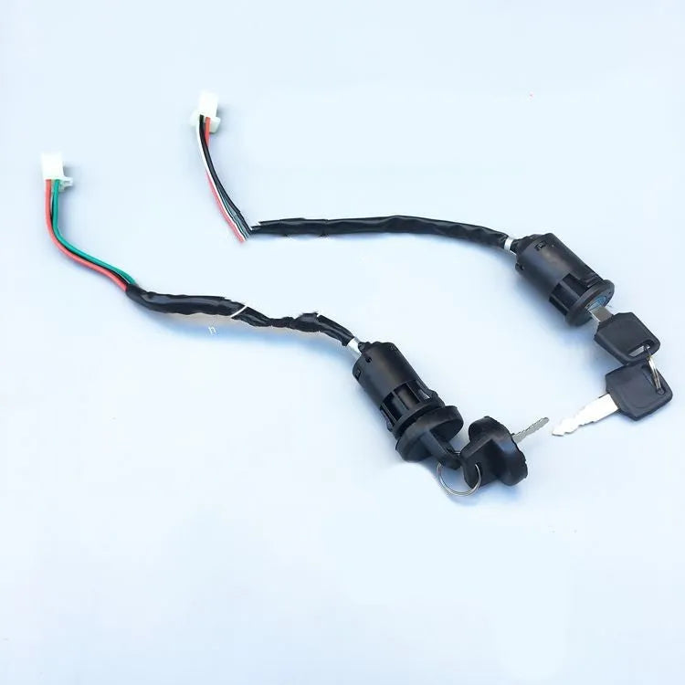 Waterproof car door lock actuator with plastic housing and electrical connectors