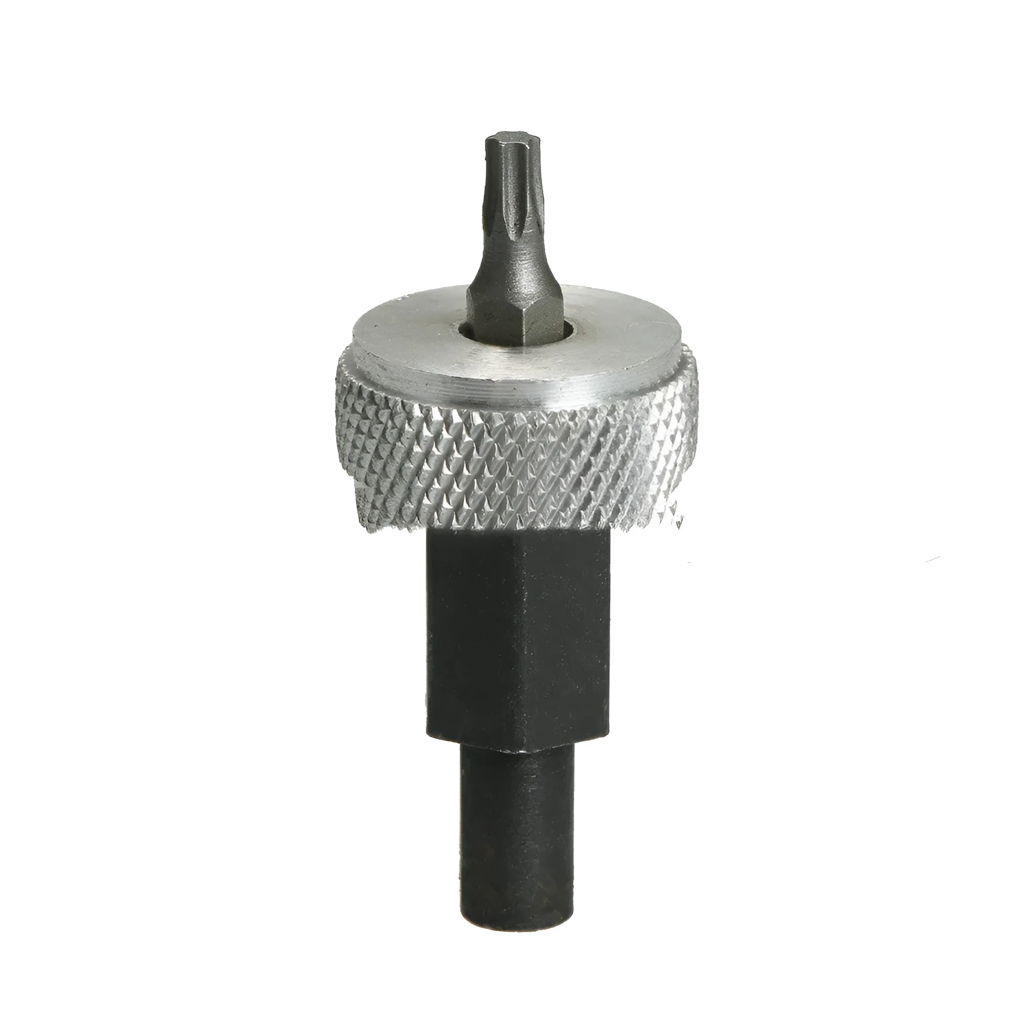 Ignition module wrench with knurled aluminium knob and carbon steel handle
