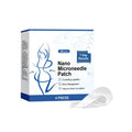 A four-pack of nano microneedle body shaping patches on a white background.