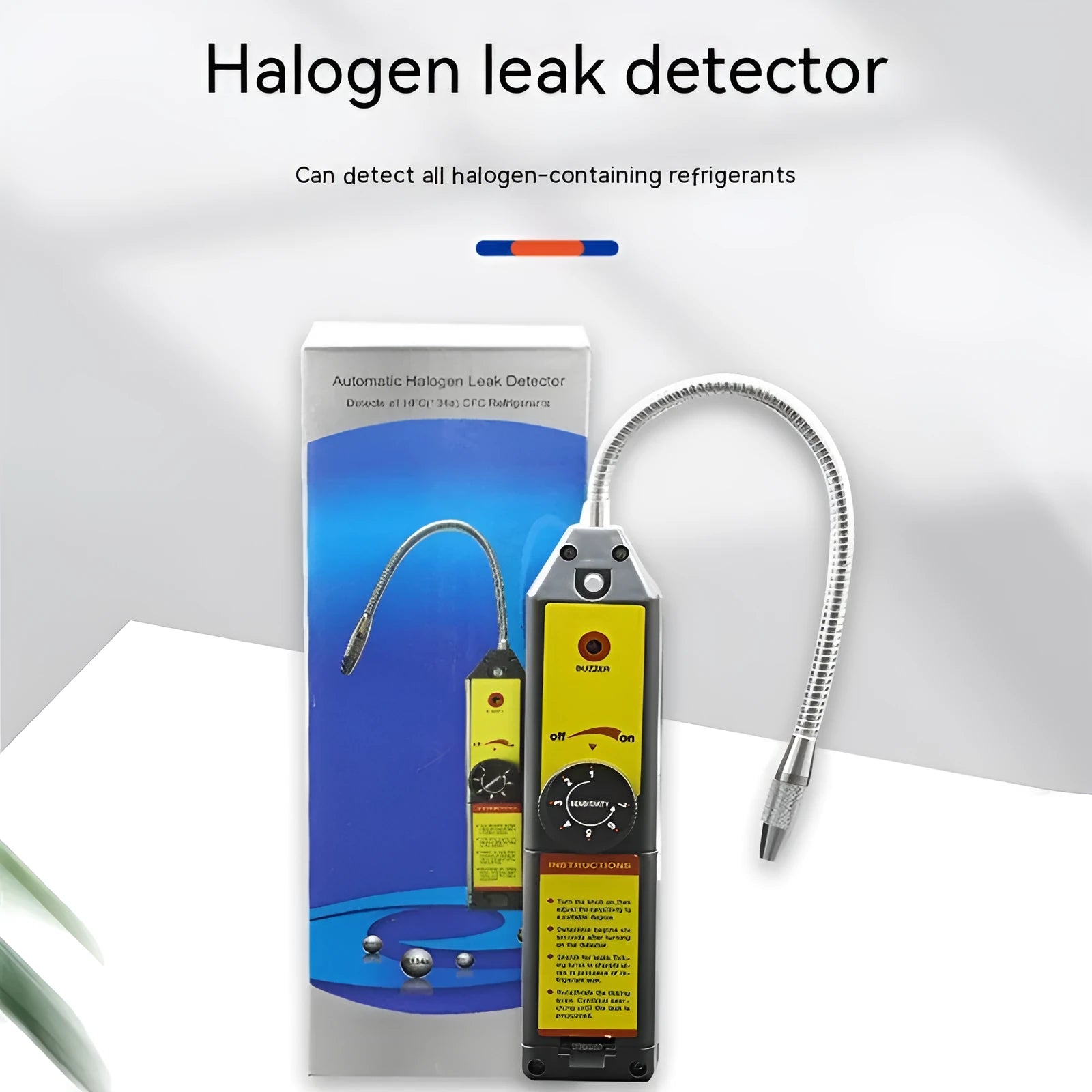 WJL-6000 halogen electronic car leak detector with 20cm probe for refrigerant system diagnostics