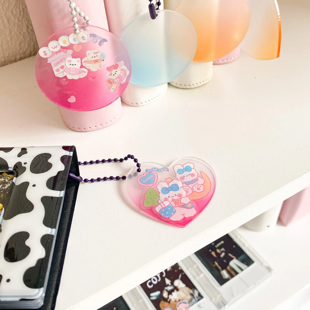 Pack of colourful PVC cartoon stickers for decorating notebooks and diaries.