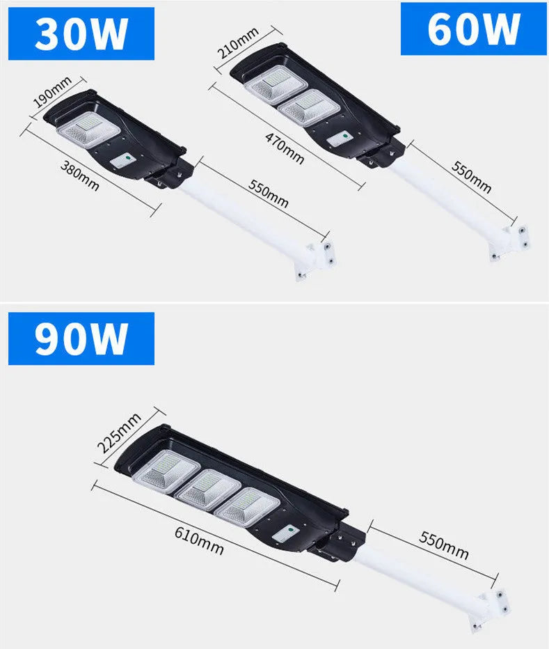 Integrated solar street light unit with LED illumination for outdoor pathway and garden lighting
