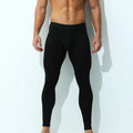 Men's casual modal thin capri pants in low-waist style, available in six colours including black, grey, blue, pink, purple, and navy blue