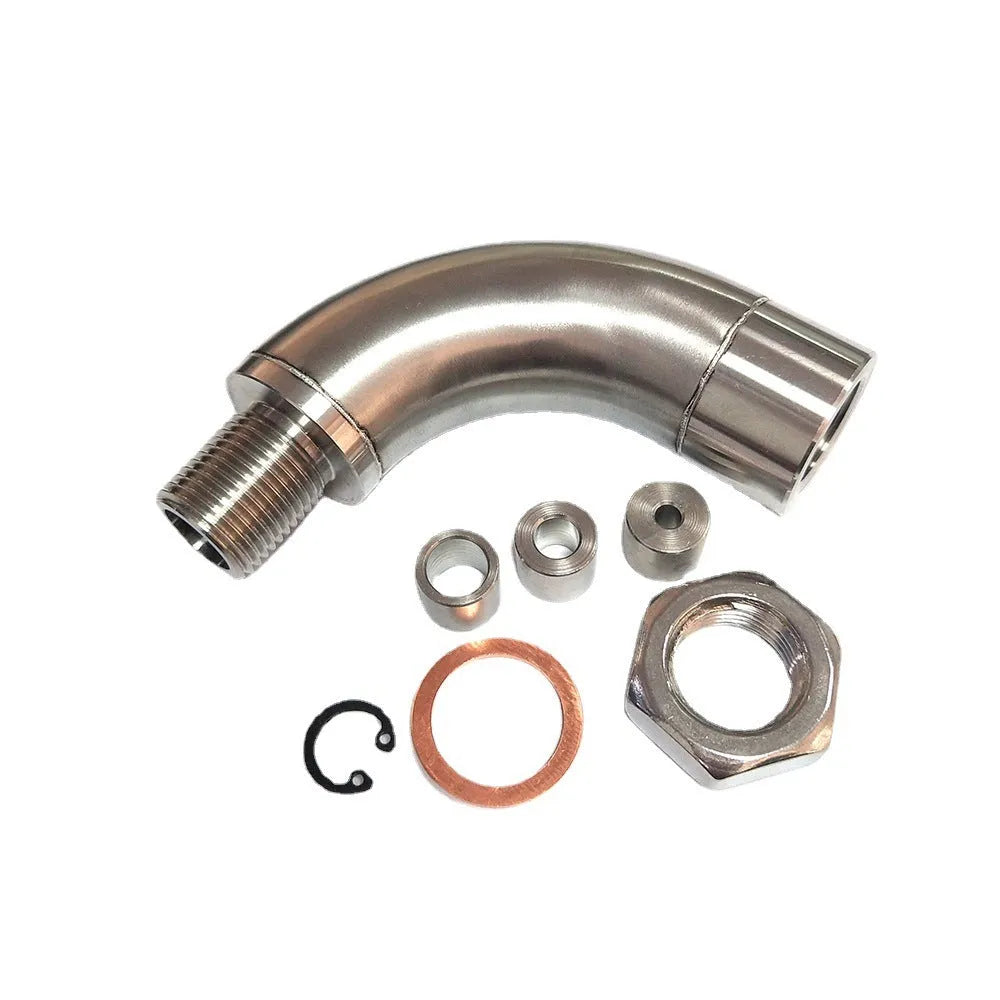Car M18x1.5 temperature sensor adapter flow valve with gas flow cross-over sub connection