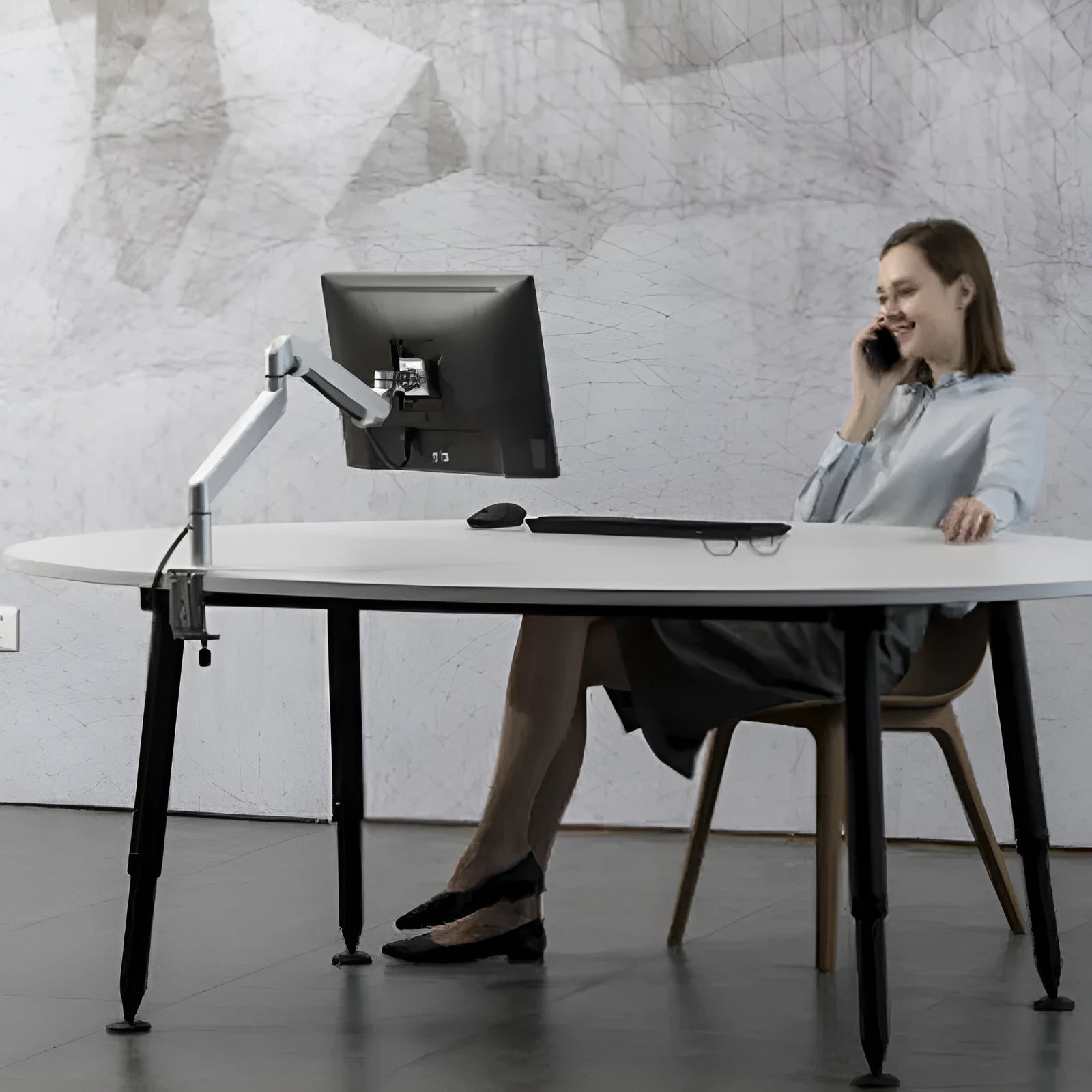 Aluminium alloy hover notebook air pressure arm bracket in black or silver colour options