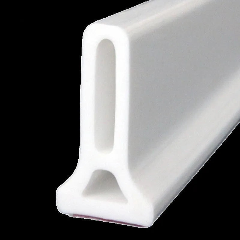 Flexible TPE bathroom water blocking strip for shower floor dry-wet separation, 30x40cm, grey