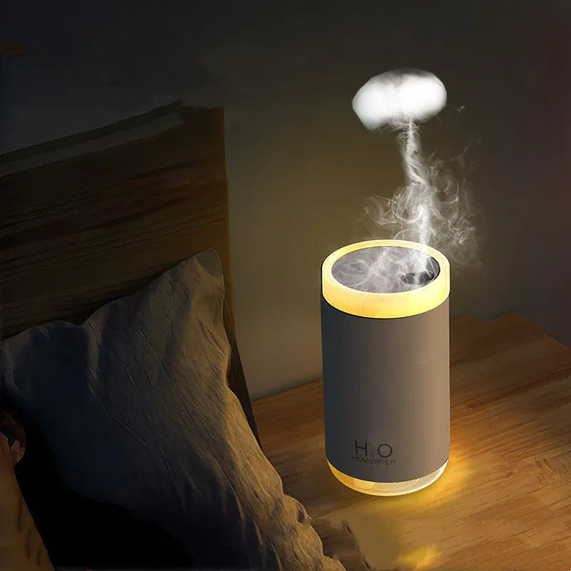 Jellyfish shaped humidifier with USB cable and coloured illumination