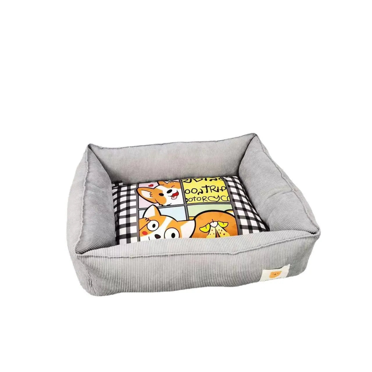 Dogs and cats pet winter cotton universal nest in fine velvet with crystal super soft cover, 50x40cm or 60x50cm