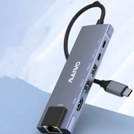Steam Deck six-in-one docking station with aluminium shell and 15cm Type-C cable