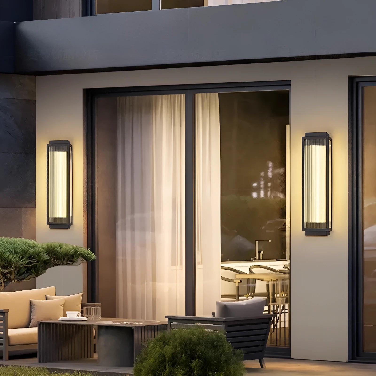 Waterproof stainless steel outdoor wall lamp for courtyard and garden lighting