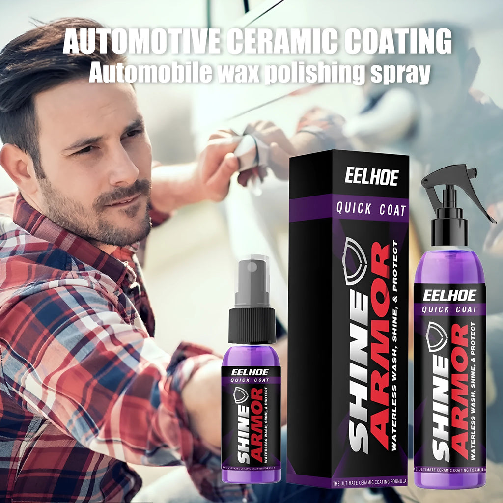 Purple automobile nano coating spray in 30ml and 100ml sizes for car maintenance