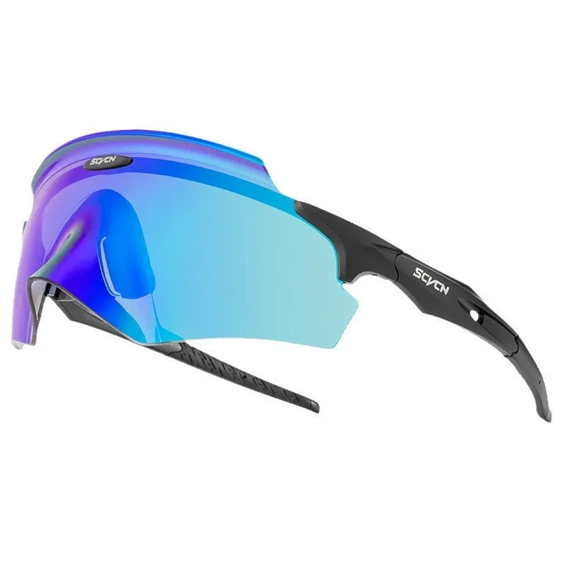 Integrated lens windproof sports goggles with frameless design and colourful lens options