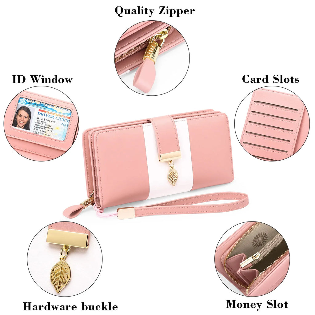 Anti-theft clutch handbag with lock closure in PU leather showing 19.5cm dimensions