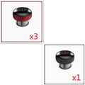 Electric vacuum cupping massager body cups in black with LED display and four buttons