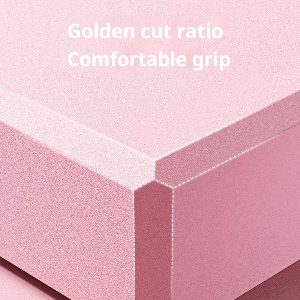 Solid-colour high-density EVA foam yoga block for exercise support
