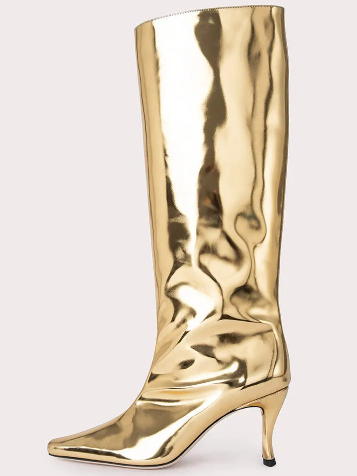 Women's square toe cowboy boots in microfiber available in multiple colours and sizes