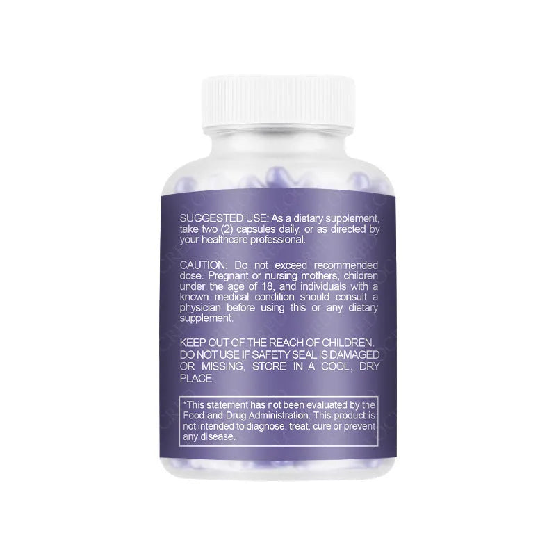 A bottle containing 60 herbal vaginal capsules for women's intimate wellness.