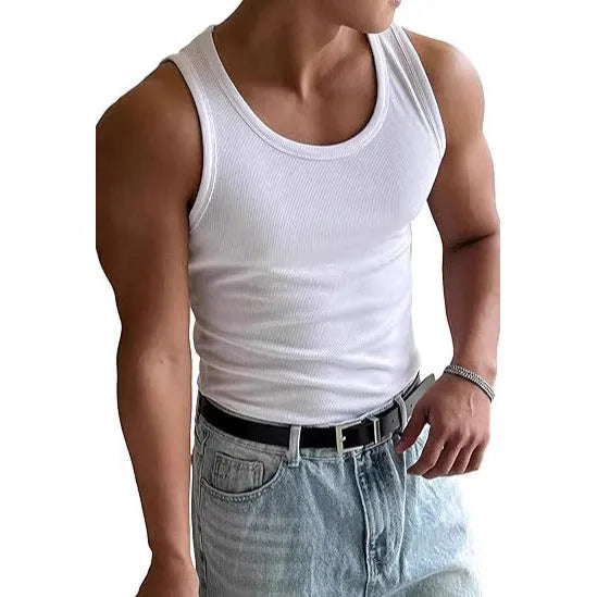 Men's tight fit round neck sport t-shirt in multiple colours for summer workouts