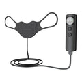 Four-color LED photon mask for home use, infrared light therapy, black model with neck care panel
