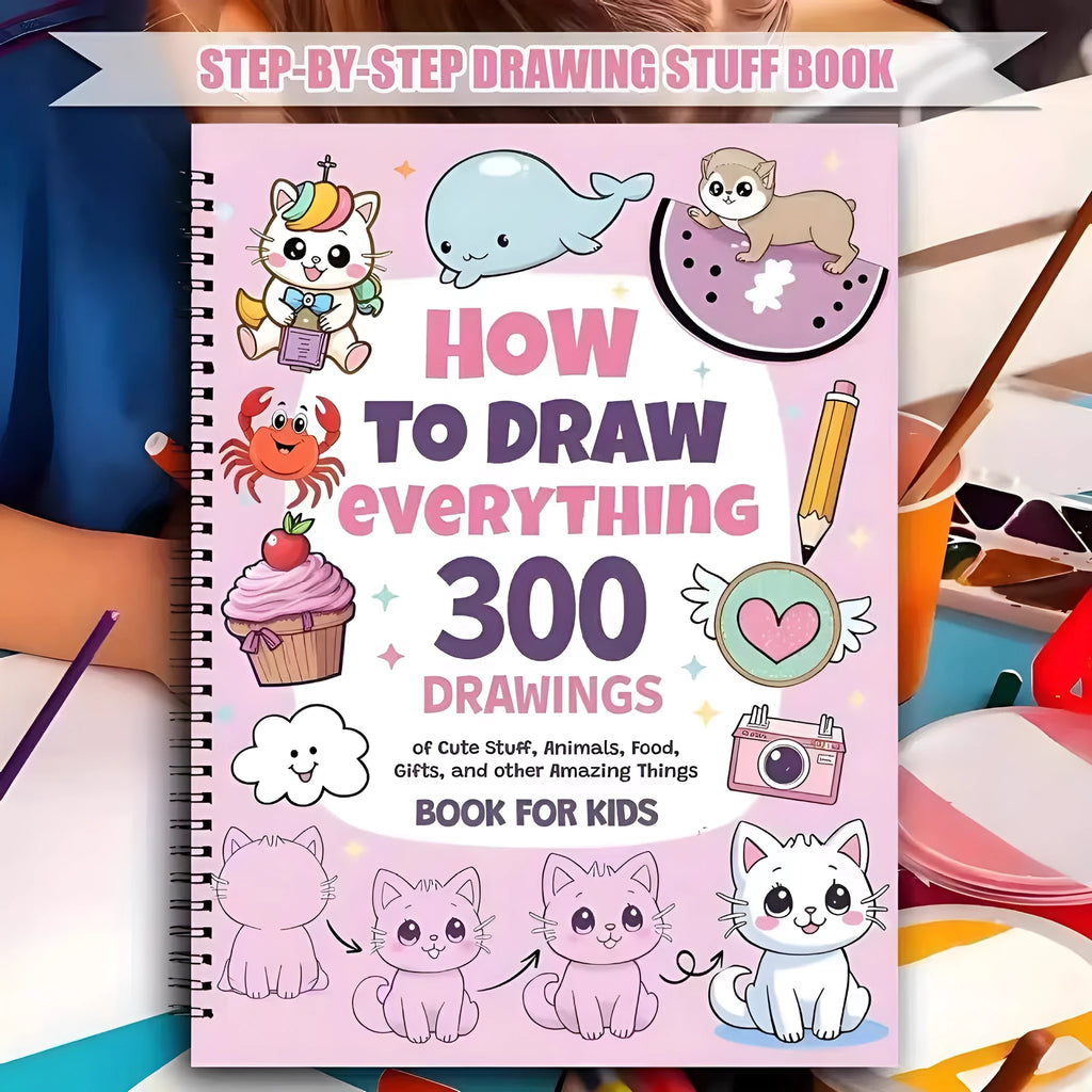 How To Draw Everything Painting Book with decomposition drawing guide on coated paper