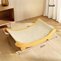 Sisal cat scratch board with natural sisal blanket scratching surface in small and large size options