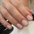 Plastic false nail set in solid colour MY119 with cute style design