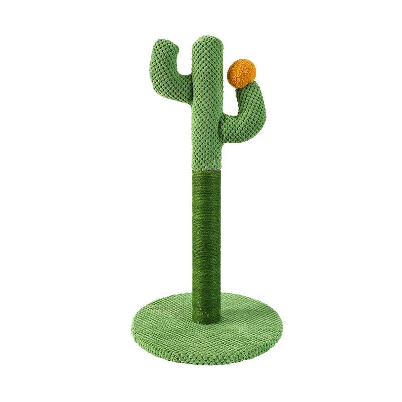 Cactus cat scratch board scratching pole climber toy with coconut tree design option