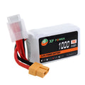 XF Power black 14.8V 1000mAh 75C graphene lithium battery with XT60 plug for drones