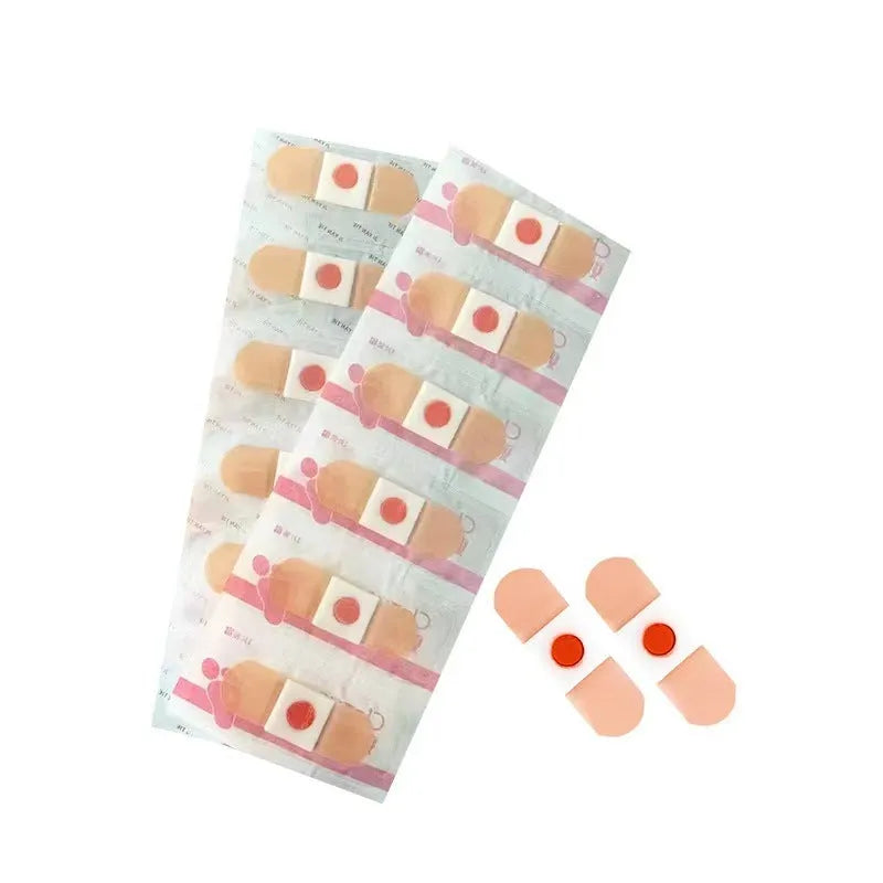 Non-woven corn removing adhesive foot patch for running sports and health massage, white bandage on foot