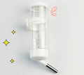 Plastic pet water feeder with glass tube in green, capacity 125 ml