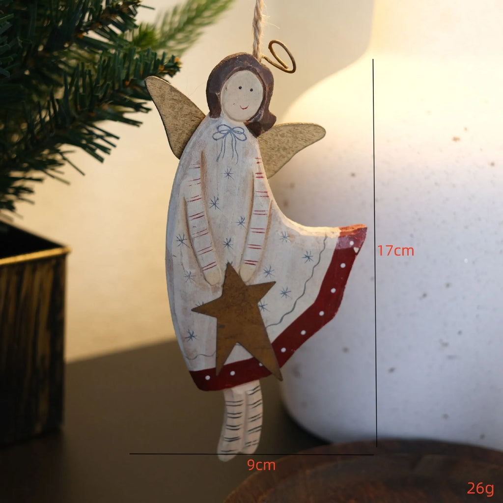 Hand-made wooden door pendant with hand-painted love heart, XINGX, or letters design in American country style.