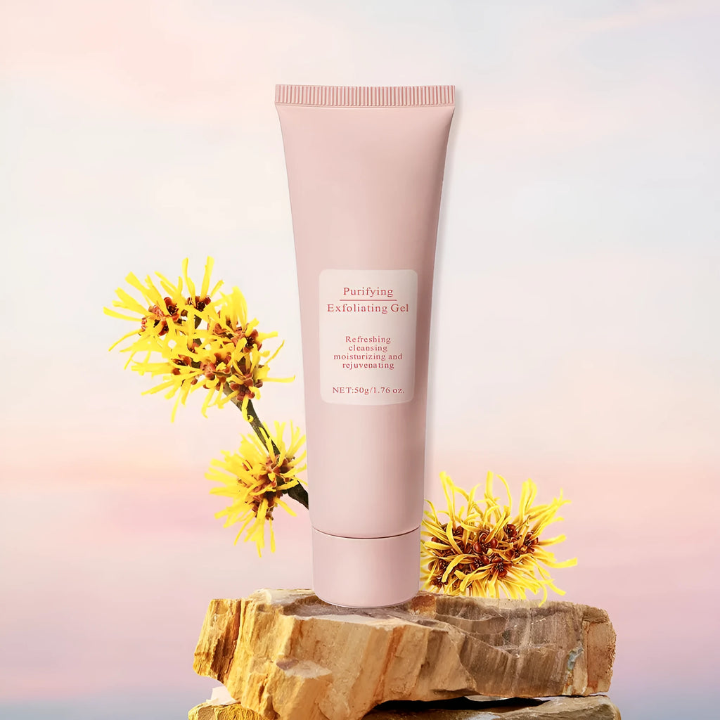 Moisturising facial exfoliating gel scrub 132g container for universal skin types