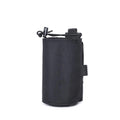 Oxford cloth adjustable heat-holding bottle cover for outdoor flasks in black or khaki colour