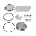 Silver aluminium alloy automotive valve cover component for engine repair