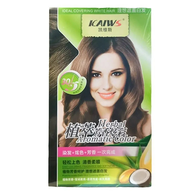 Plant Aromatic Soft Luster Mild Hair Colour Cream in chestnut brown shade, 120mlX2 pack