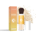 8g sunscreen setting powder container with translucent mattifying finish