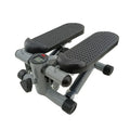 Silver grey hydraulic resistance mini treadmill with pedal components for home waist slimming exercise