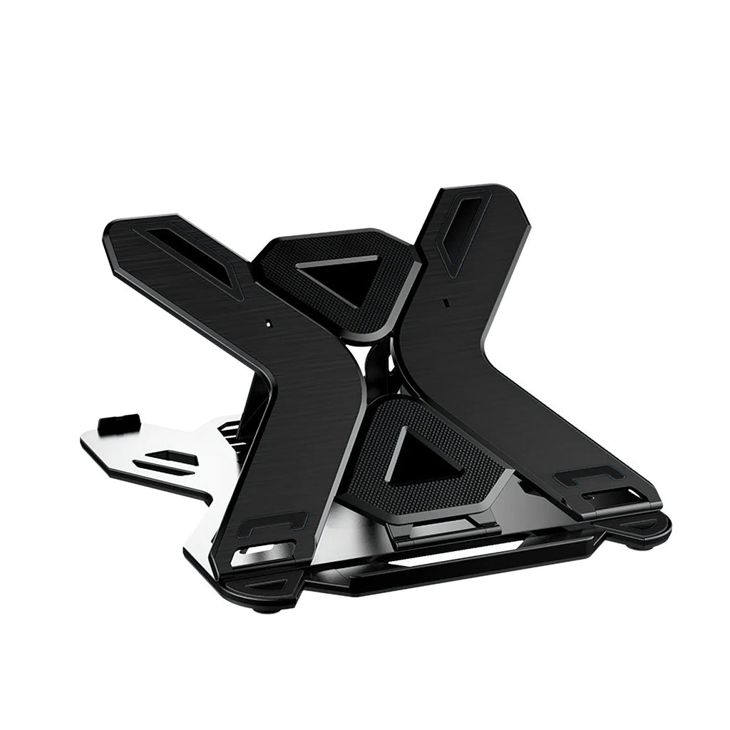 Laptop bracket lifting lazy bracket radiator in ABS plastic classic black colour on desk