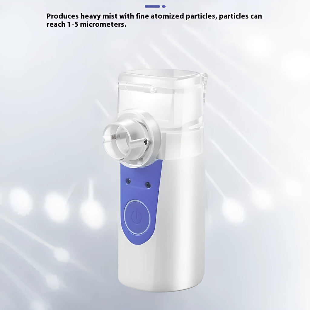 Columnar USB handheld nebuliser spray machine for household respiratory treatment with quiet operation