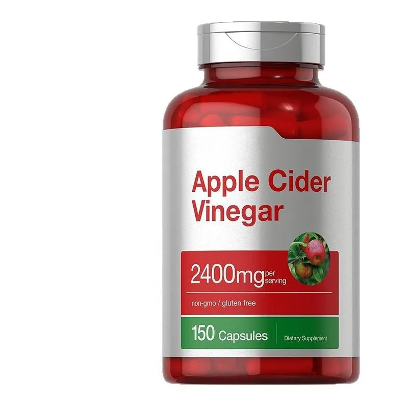 Bottle of apple cider vinegar capsules containing 150 tablets.