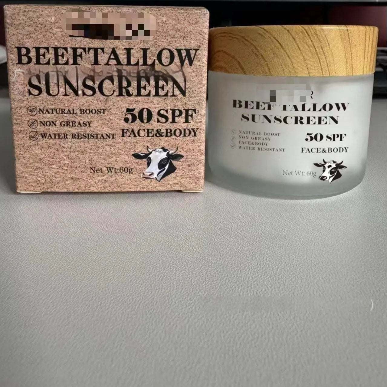 Beef Twill Protective Cream 60g jar with waterproof non-greasy formula