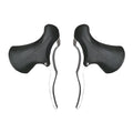 Aluminum alloy road bicycle brake handles in black and black silver options for 22.2 mm and 23.8 mm handlebars