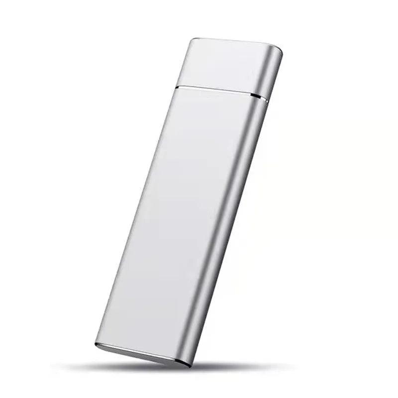 6TB external mobile hard drive with metal shell in black, blue, orange, red, or silver colour options
